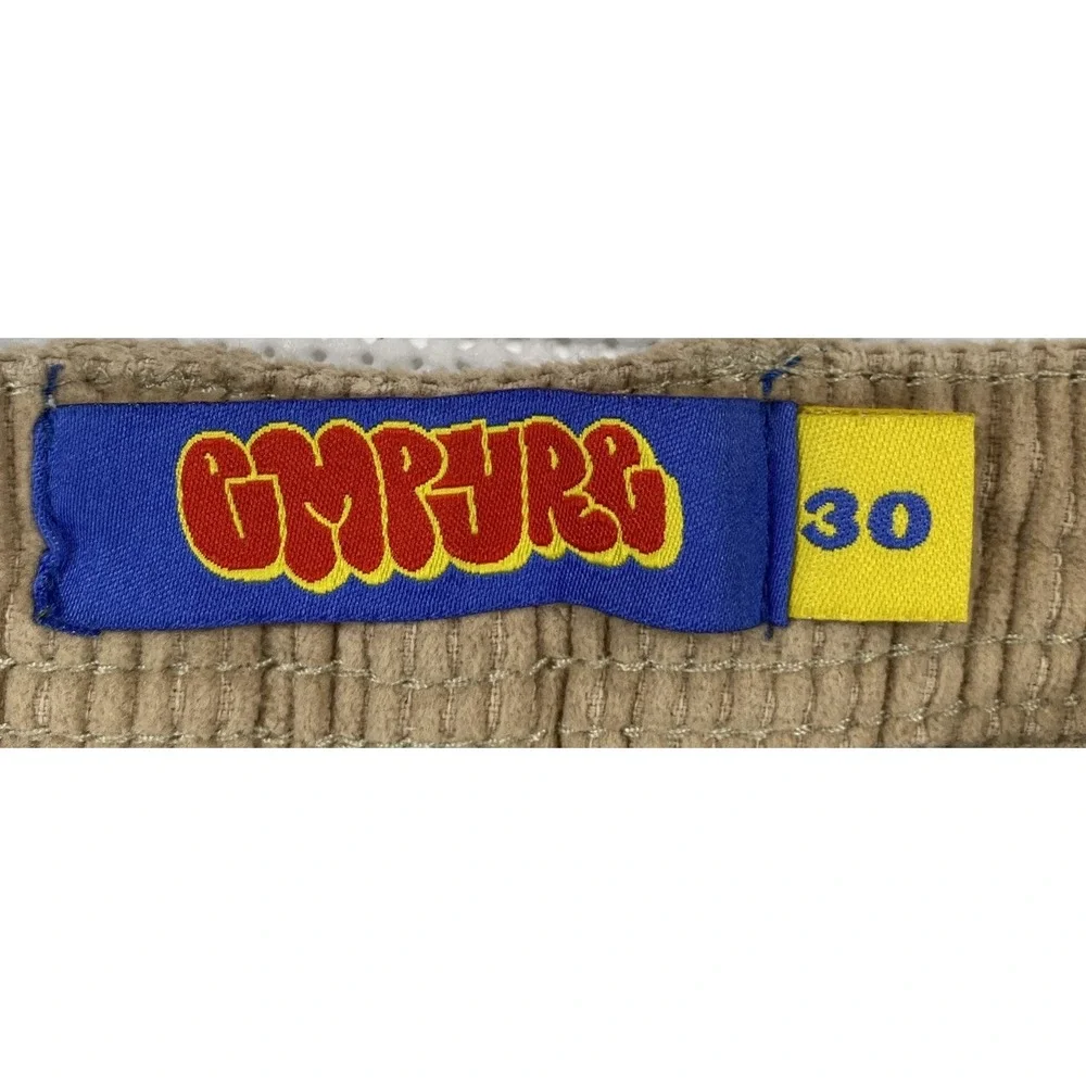 Empyre Corduroy Pants Skate Y2K Style Beige Men's 30 27
